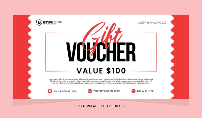 Coupon voucher gift template vector premium golden concept